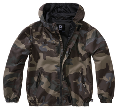 Brandit Summer Frontzip Windbreaker giacca per bambini, darkcamo