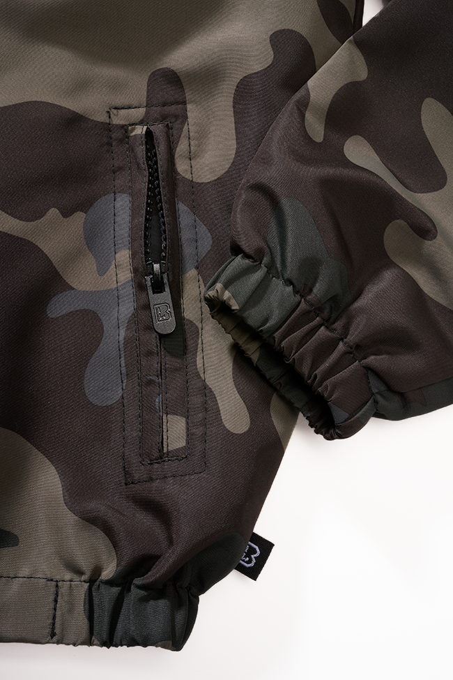 Brandit Summer Frontzip Windbreaker detská bunda, darkcamo