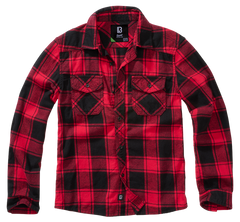 Brandit camicia a maniche lunghe per bambini, rosso nero
