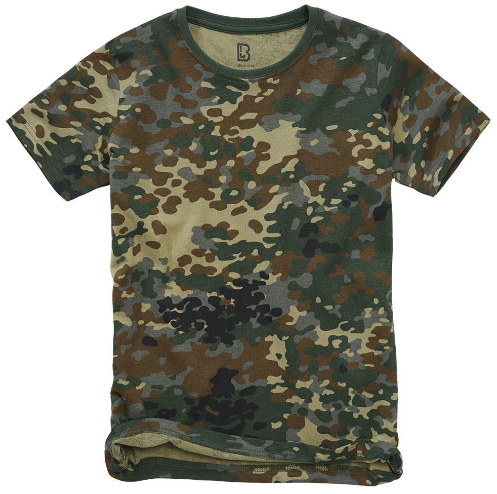 Brandit detské tričko s krátkym rukávom, Flecktarn