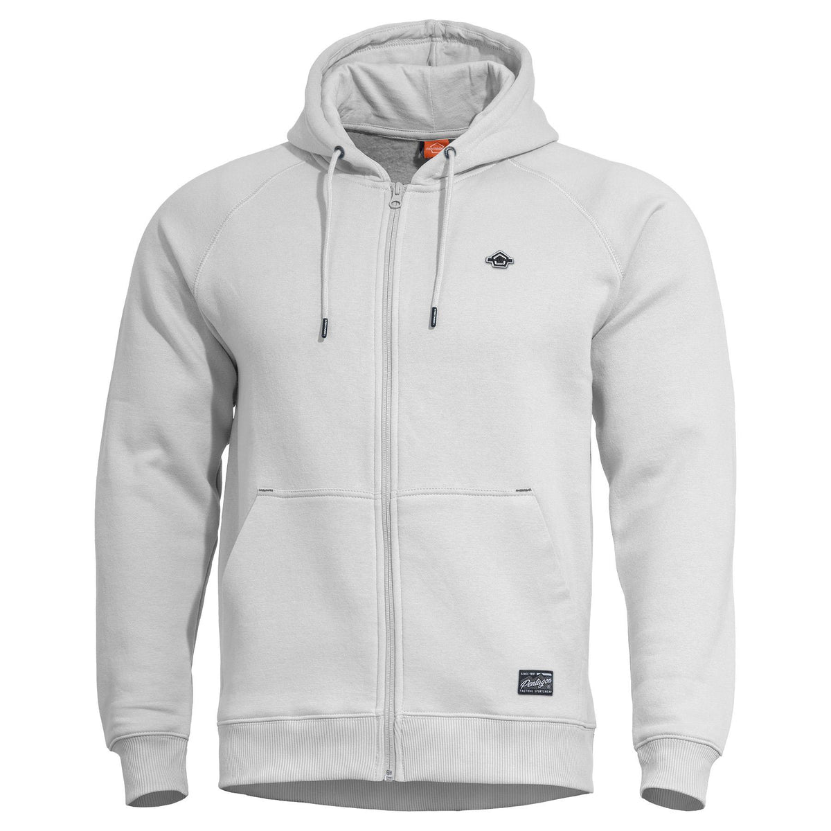 Pentagon Phaeton felpa con zip, bianco
