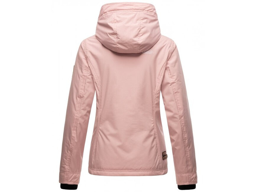 Marikoo BROMBEERE giacca transitoria da donna con cappuccio, rosa cipria