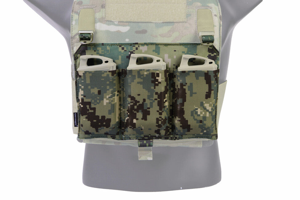 Emersongear Pannello per tre caricatori M4 su gilet tattico, verde fogliame 500D