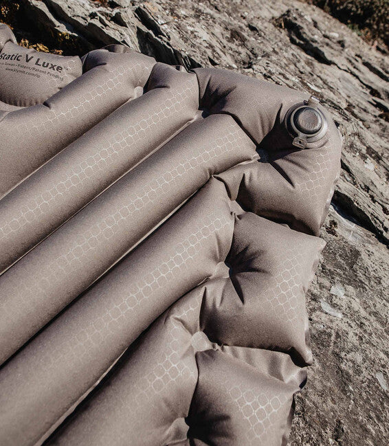 Klymit Static V Luxe XL Inflatable Sleeping Pad, Stone Grey