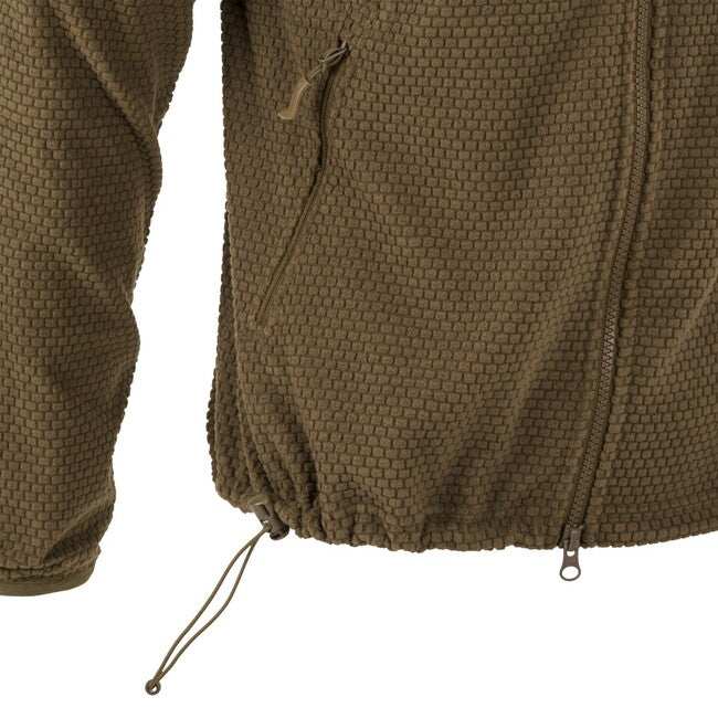 Helikon-Tex Alpha Hoodie - Pile a griglia - grigio ombra