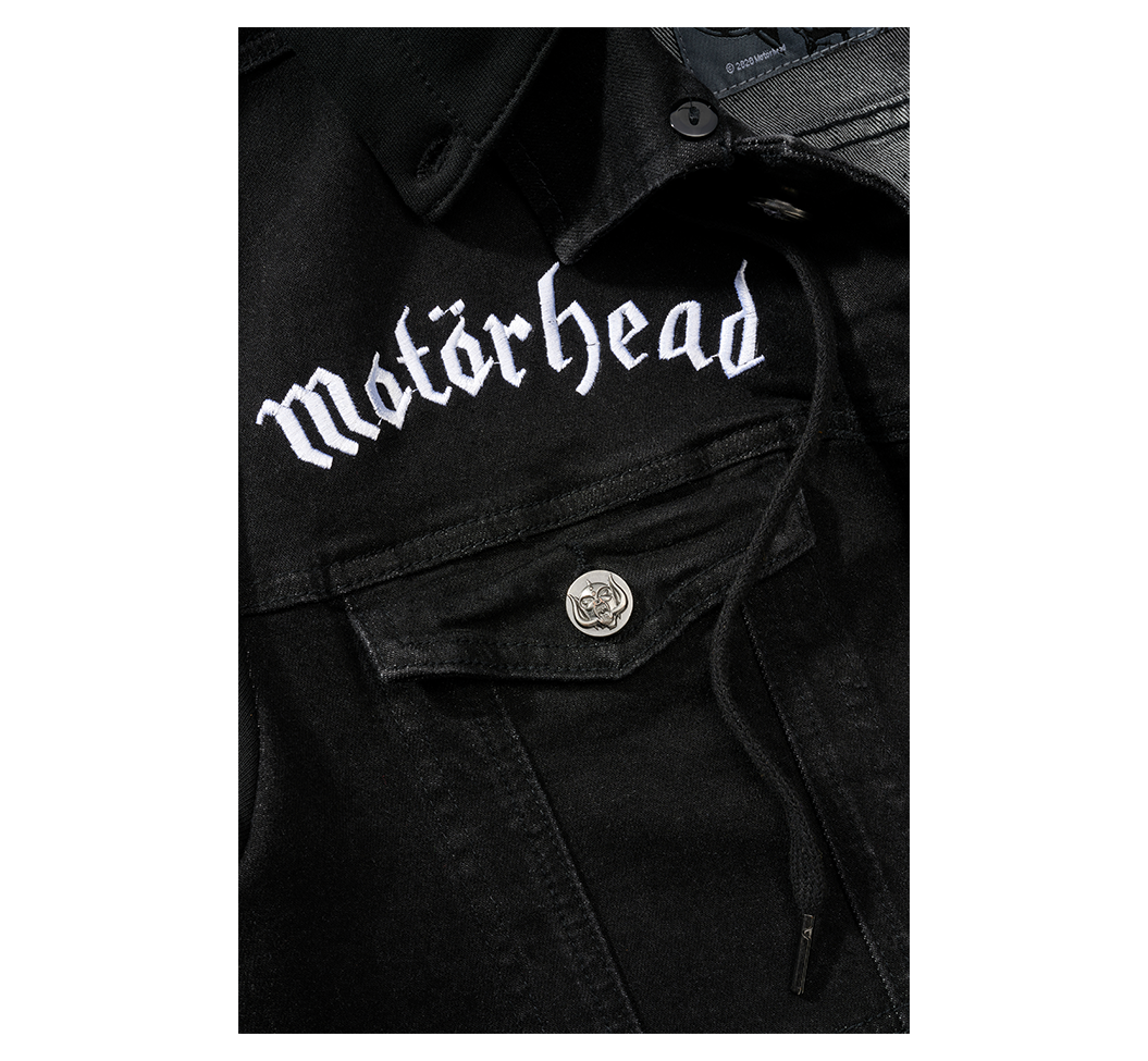 Brandit Motörhead Cradock denim bunda, čierna-čierna
