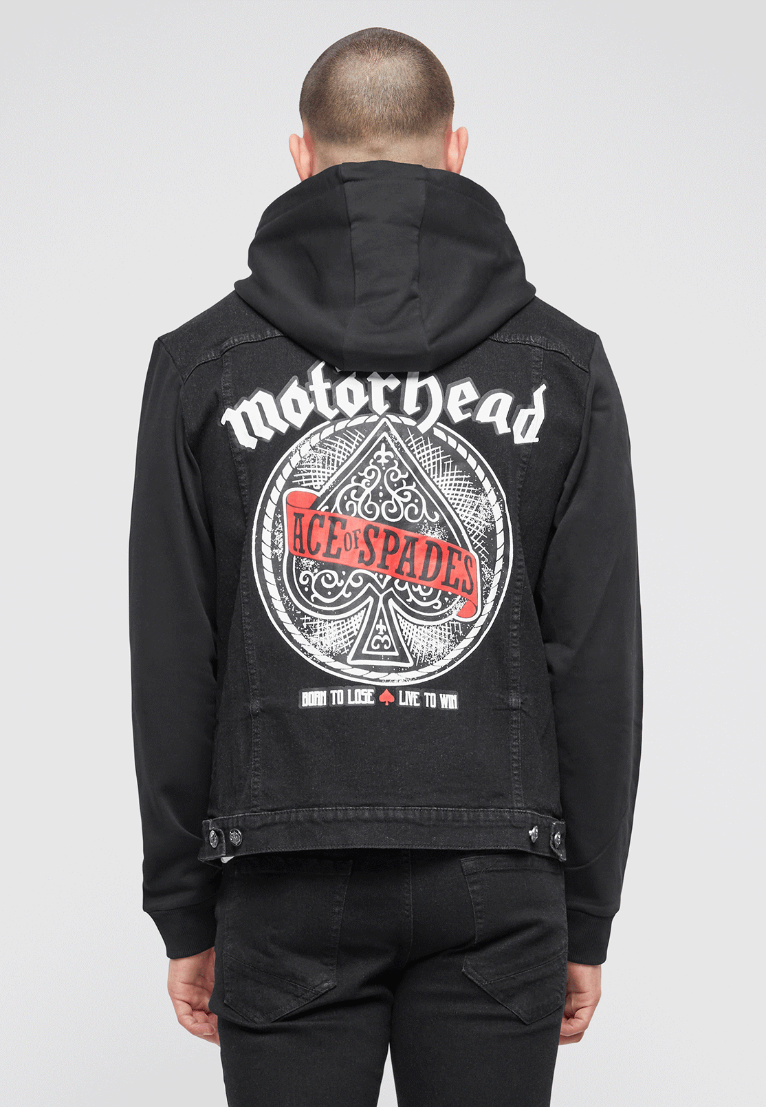 Brandit Motörhead Cradock denim bunda, čierna-čierna