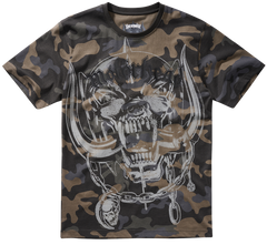 Brandit Motörhead maglietta con stampa, darkcamo
