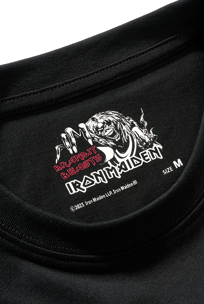 Brandit Iron Maiden tričko Eddy Glow, čierna