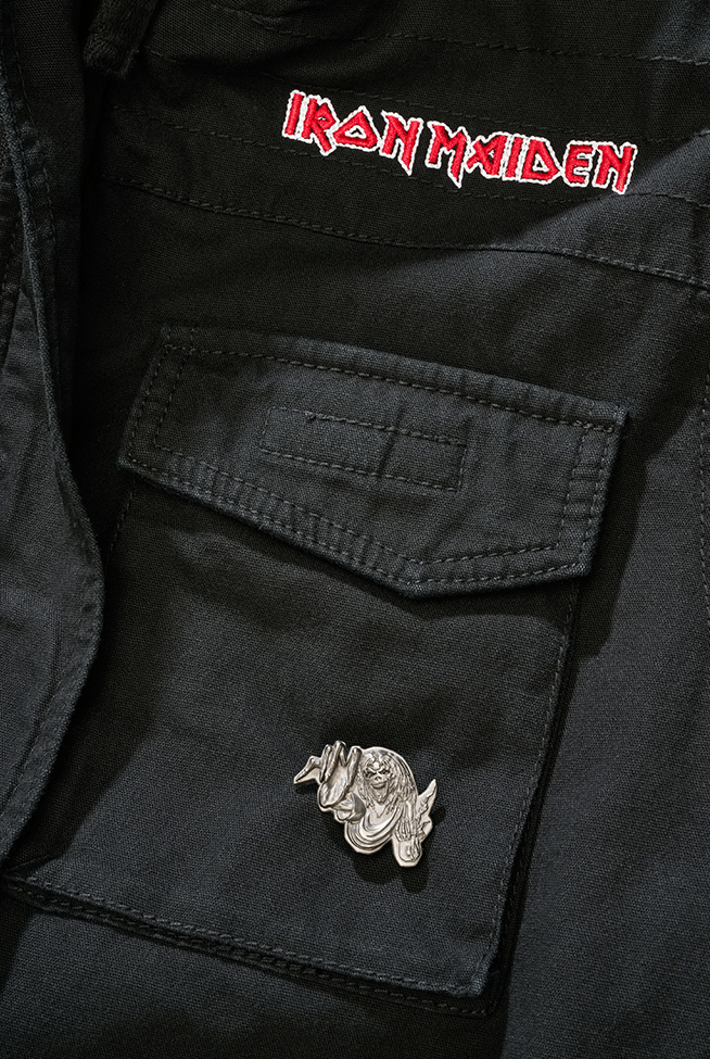 Brandit Iron Maiden Bronx bunda, čierna