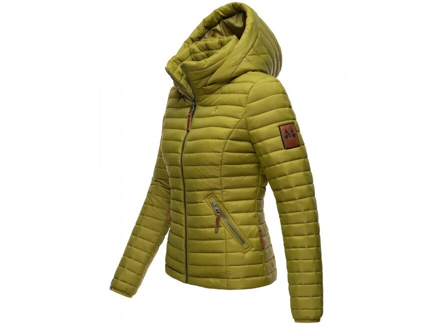 Marikoo Lowenbaby giacca transitoria da donna con cappuccio, verde muschio