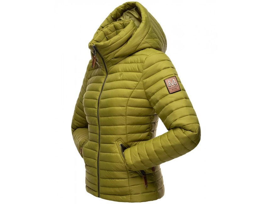 Marikoo Lowenbaby giacca transitoria da donna con cappuccio, verde muschio