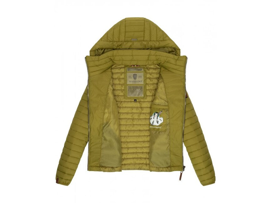 Marikoo Lowenbaby giacca transitoria da donna con cappuccio, verde muschio