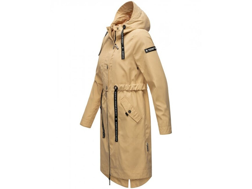 Navahoo Josinaa giacca transitoria da donna con cappuccio, beige