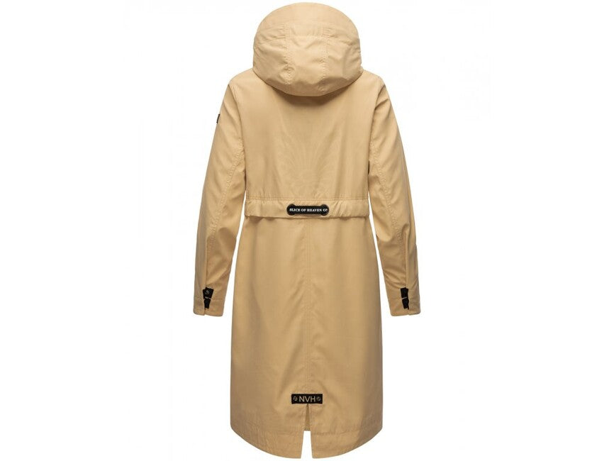Navahoo Josinaa giacca transitoria da donna con cappuccio, beige