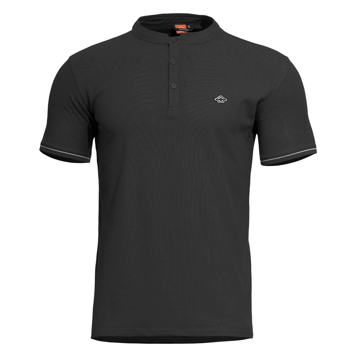 Pentagon Levantes Henley Stripes majica, črna