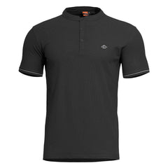 Pentagon Levantes t-shirt Henley Stripes, nero