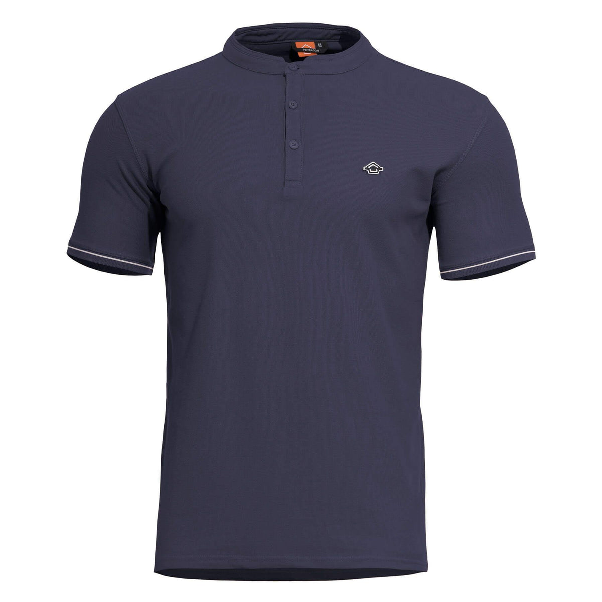 Pentagon Levantes maglietta henley stripes, blu navy