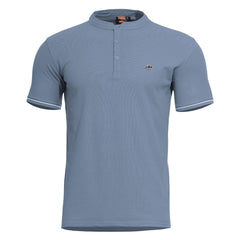 Pentagon Levantes maglietta henley stripes, blu