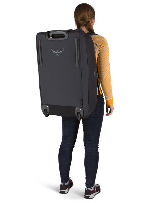 Osprey Daylite Whld Duffel borsa da viaggio con ruote 85, nera