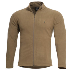 Pentagon Elk felpa con zip in pile, coyote