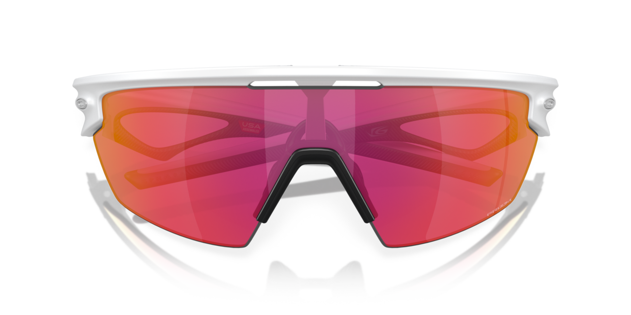 Oakley SPHAERA Sunglasses 36, Matte White Frame, Prizm Field Lenses