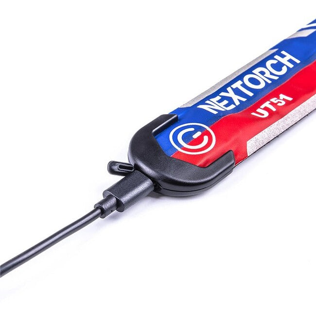 NexTorch UT51 cintura di sicurezza lampeggiante, rosso-blu