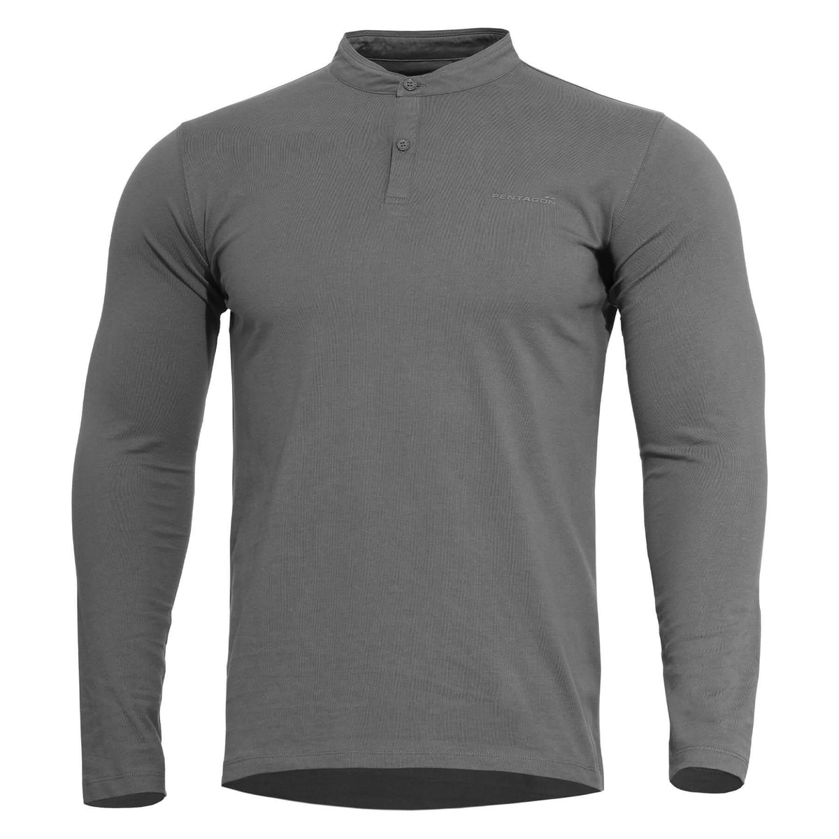 Pentagon Romeo Henley 2.0 maglietta a maniche lunghe, grigio