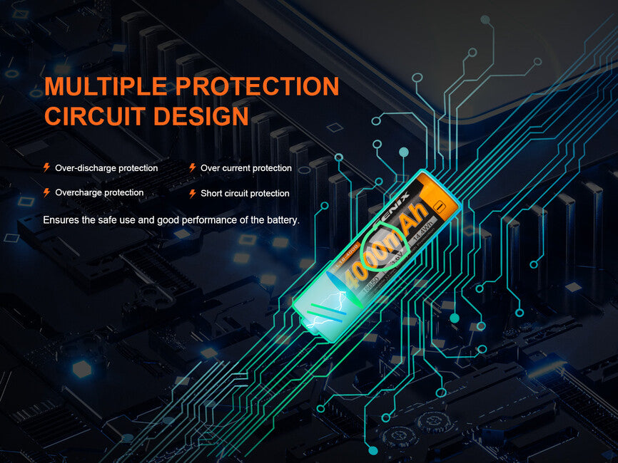 Fenix Rechargeable Battery 18650 4000 mAh (Li-Ion)