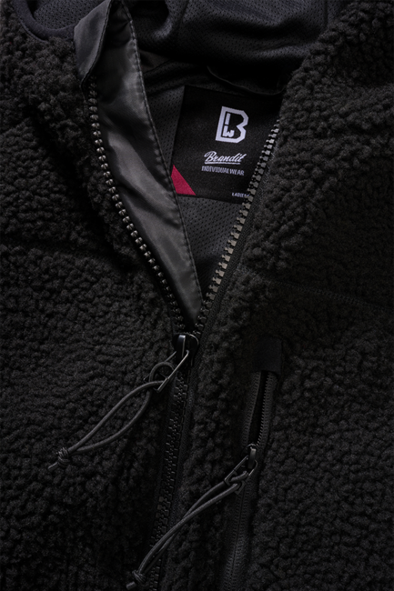 Brandit Teddy giacca in pile da donna, nera