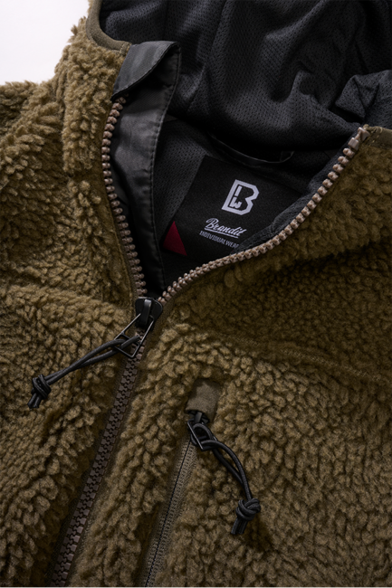 Brandit Teddy giacca in pile da donna, oliva