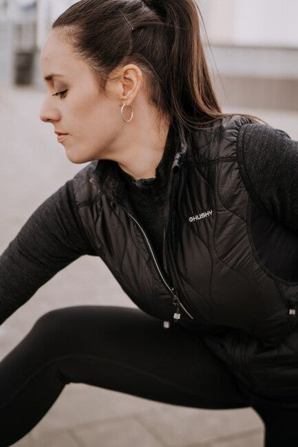 Husky Nimesie gilet, nero