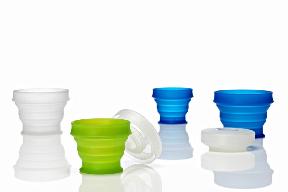 Humangear GoCup tazza da viaggio pieghevole, igienica e impacchettabile ' 118 ml blu