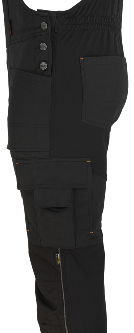 BENNON Erebos pantaloni da lavoro con bretelle, neri