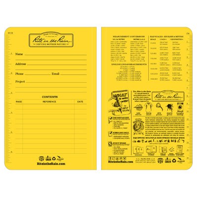 Rite in the Rain Field-Flex book, giallo n. 374