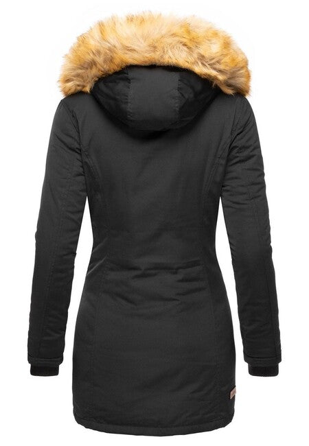 Marikoo Karmaa giacca invernale con cappuccio da donna, nero