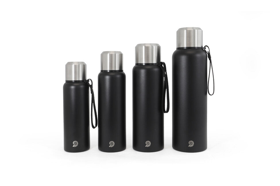 Origin Outdoors PureSteel vacuum thermos 1 l, nero