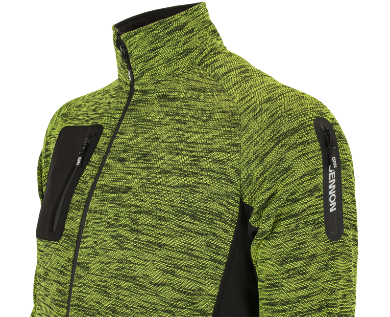 BENNON Altos felpa con zip, gialla