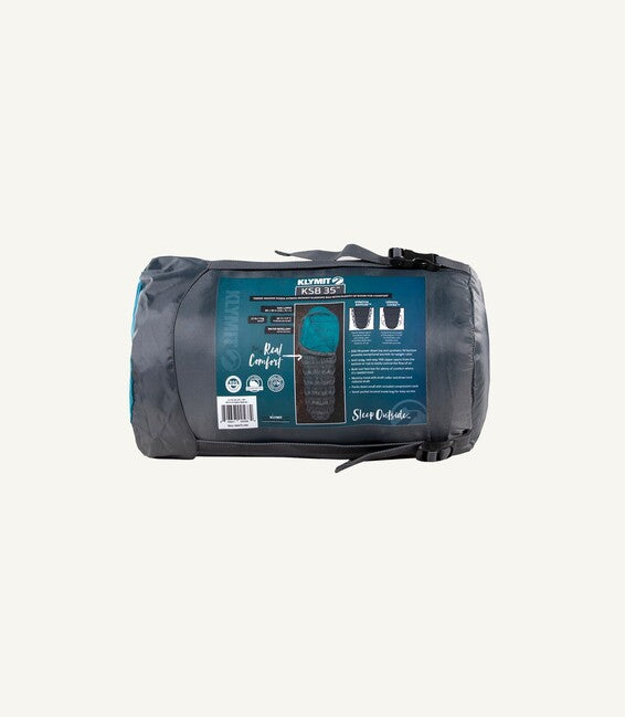 Klymit KSB 35 sacco a pelo, verde acqua