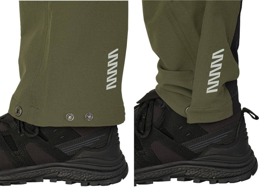 BENNON Fobos pantaloni da esterno e da lavoro, verde/nero