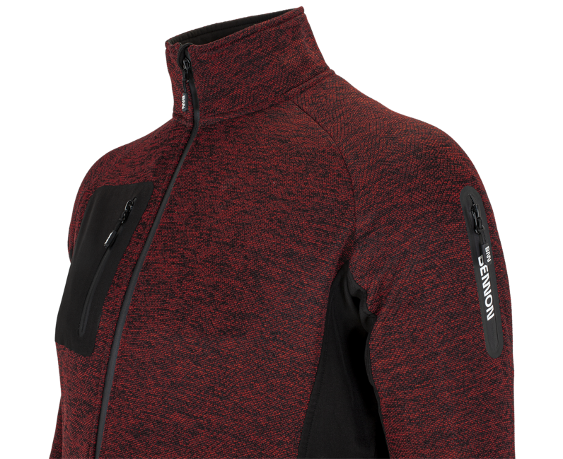 BENNON Altos felpa con zip, rossa