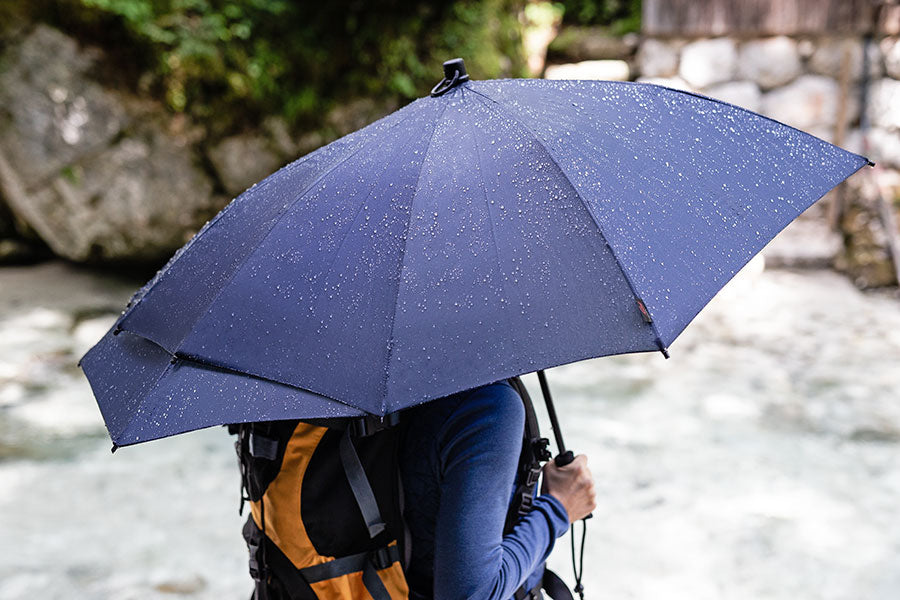 EuroSchirm Swing Backpack Rain Shield Ομπρέλα Σακιδίου, Μπλε