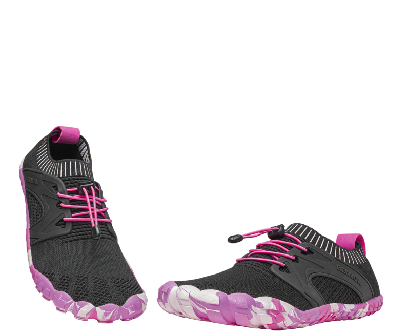 BENNON Bosky scarpe a piedi nudi, nero/rosa