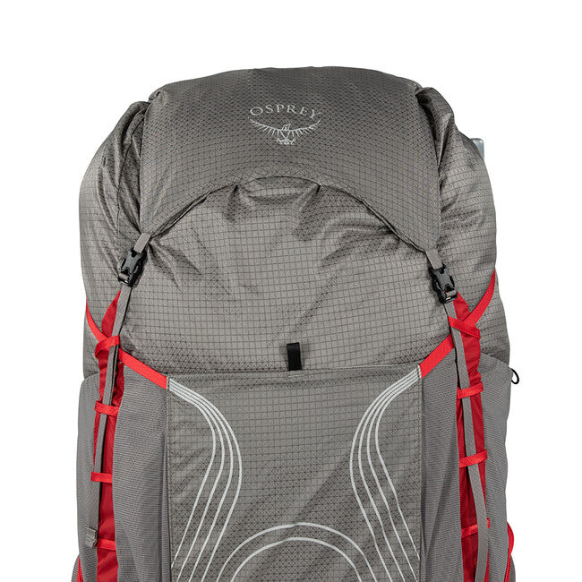 Osprey Eja Pro 55 zaino da trekking, dale grey/poinsettia red