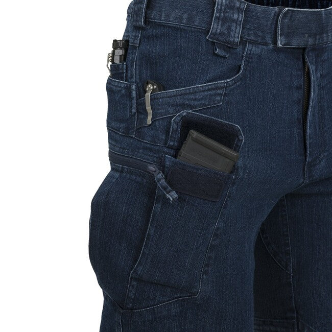 Helikon-Tex Pantaloni corti tattici UTS 8,5" - Denim Stretch - Blu marino