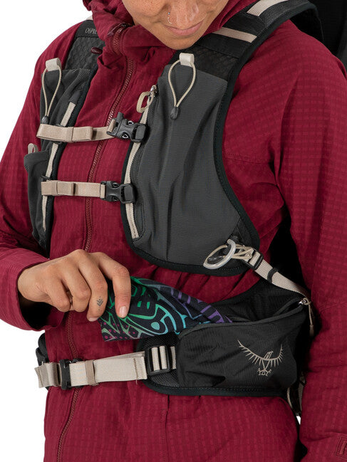 Osprey Tempest Velocity zaino da trekking 30, dark charcoal/chiru tan