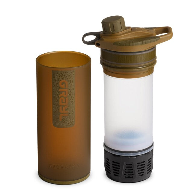 Grayl Geopress bottiglia con filtro, marrone coyote