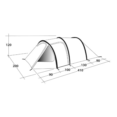 Outwell Earth tenda per 3 persone, blu-verde