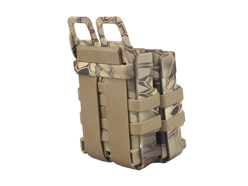 Emersongear Custodia in plastica per due caricatori Fast Mag Friction Gen 3, highlander camo