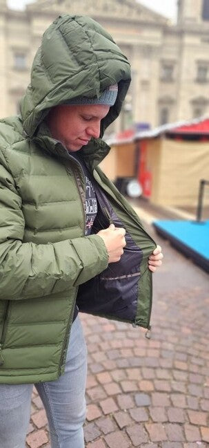 Husky Donnie piumino da uomo, kaki